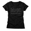 Women Exclusive AC/DC Eye-Catching T-Shirt, Back In Black