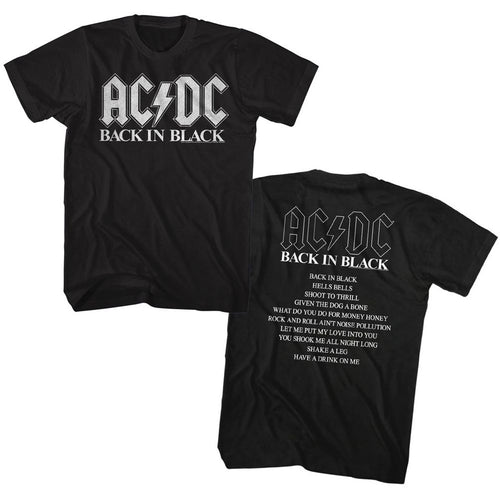 AC/DC - Logo Classic Burnout Mens T-shirt – Punk Rock Shop
