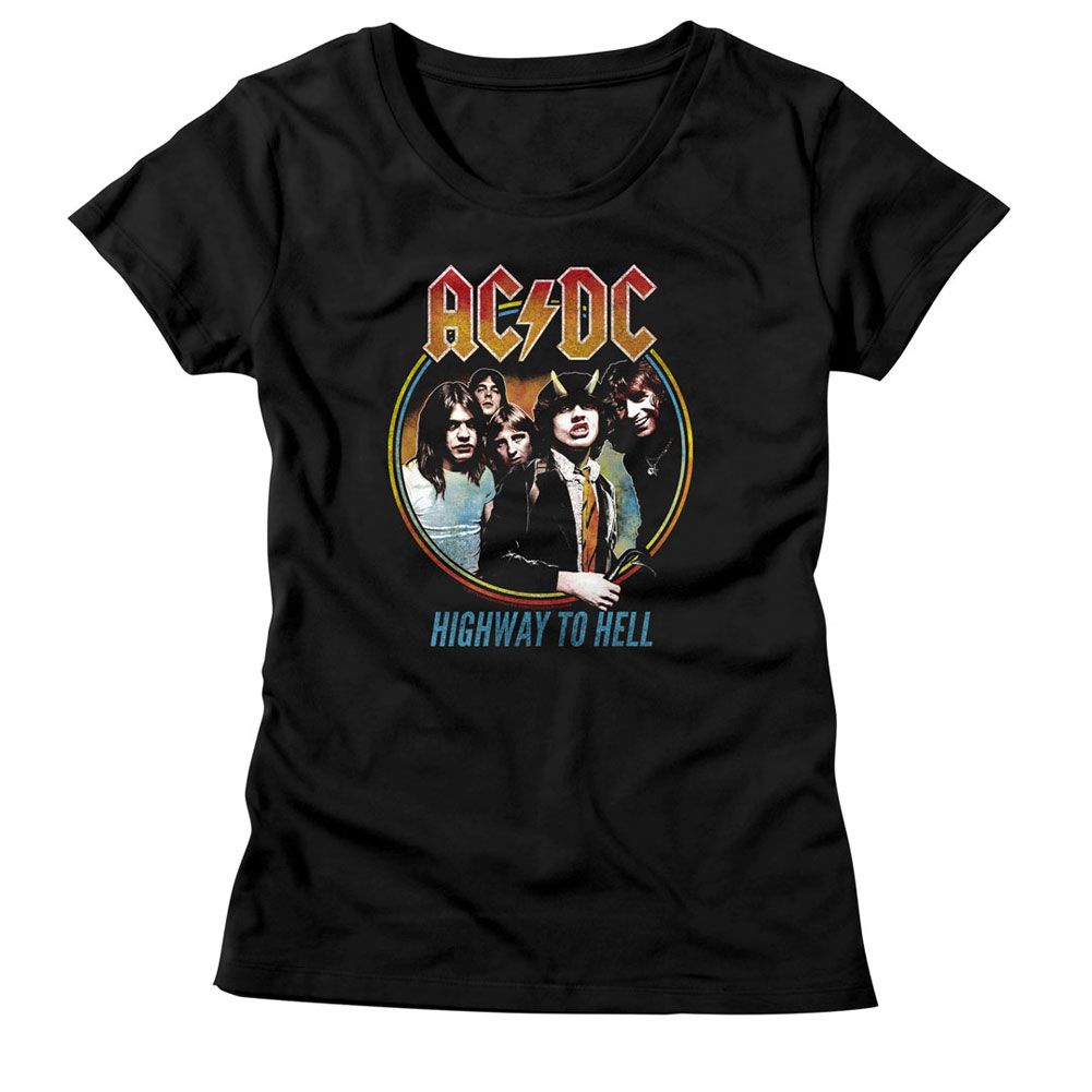 Women Exclusive AC/DC Eye-Catching T-Shirt, Highway To Hell