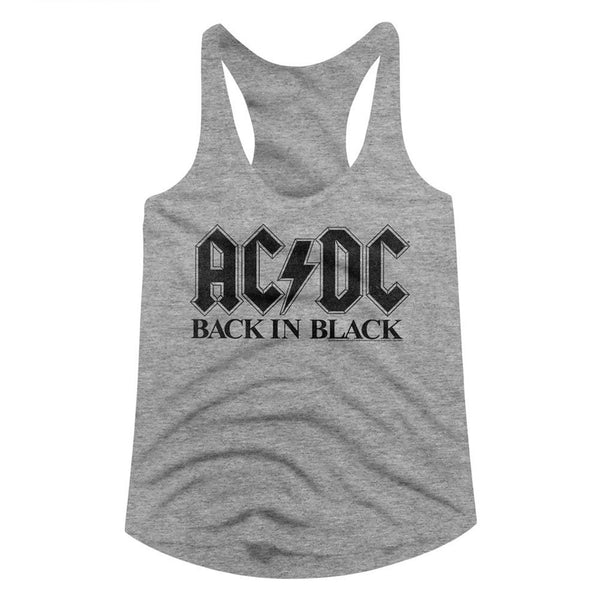 Women Exclusive AC/DC Eye-Catching Racerback, Back in Black