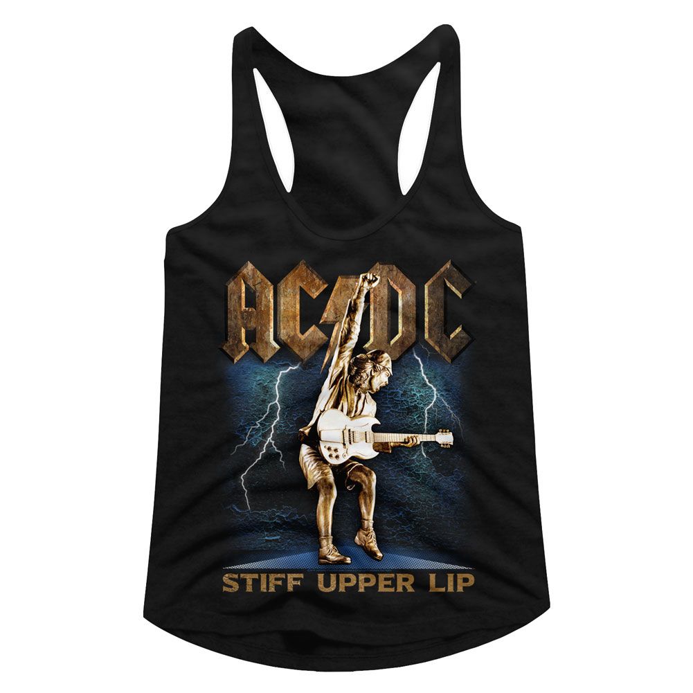 Women Exclusive AC/DC Eye-Catching Racerback, Stiff