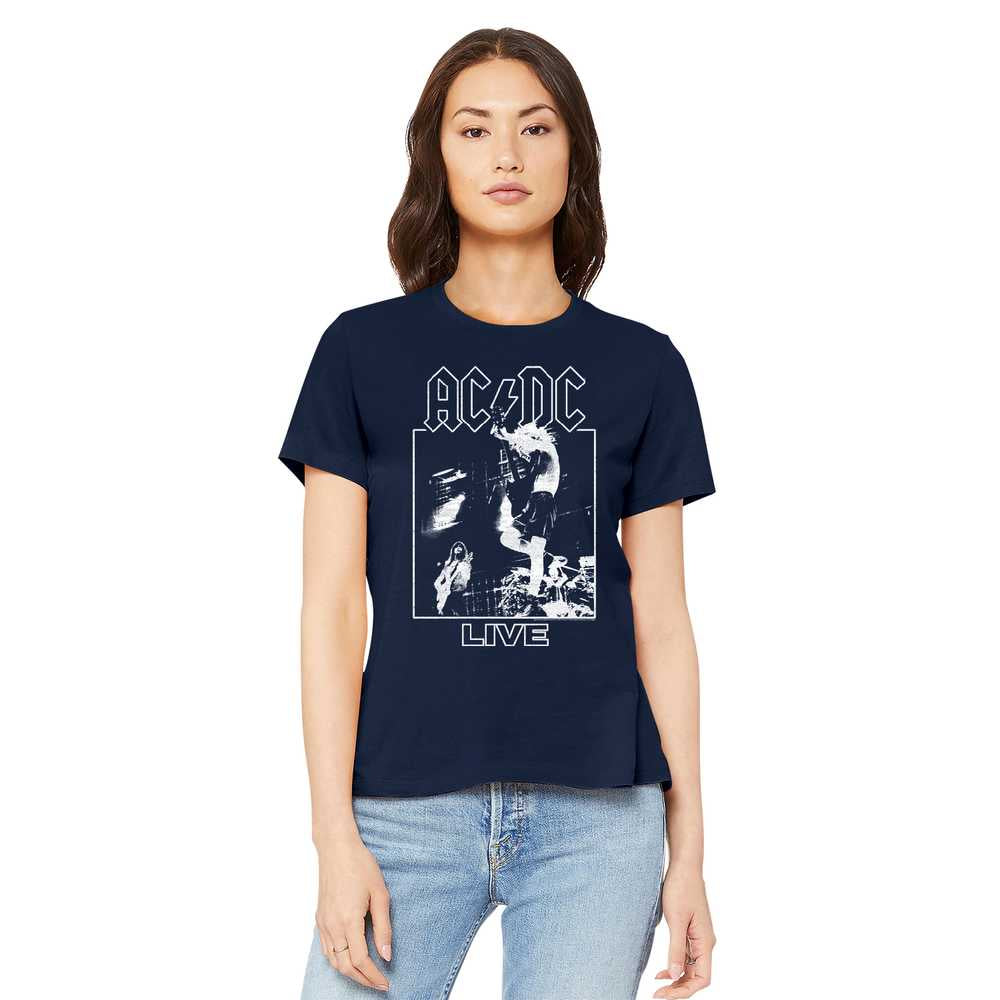 Women Exclusive AC/DC Eye-Catching T-Shirt, Live