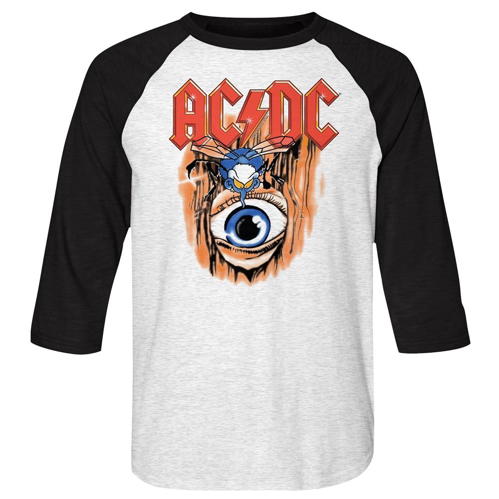 AC/DC Eye-Catching Raglan, Fly On Wall