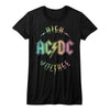 Women Exclusive AC/DC Eye-Catching T-Shirt, Multicolor Voltage
