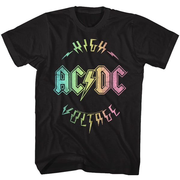 AC/DC Eye-Catching T-Shirt, Multicolor Voltage
