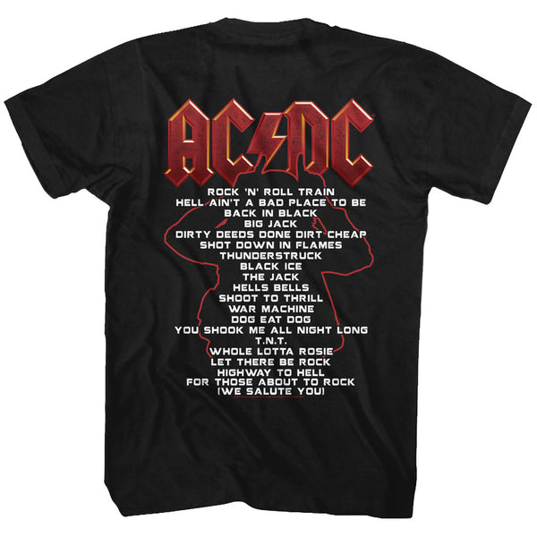 AC/DC Eye-Catching T-Shirt, Black Ice World Tour
