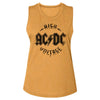 Women Exclusive AC/DC Eye-Catching Muscle Tank, HV on Yellow