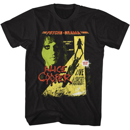 ALICE COOPER Eye-Catching T-Shirt, Physcho Drama Tour