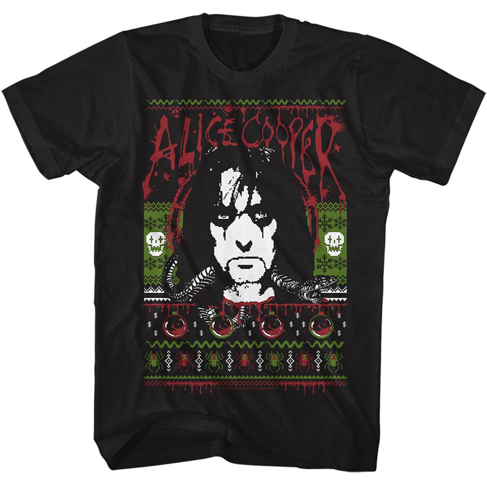 ALICE COOPER Eye-Catching T-Shirt, Christmas