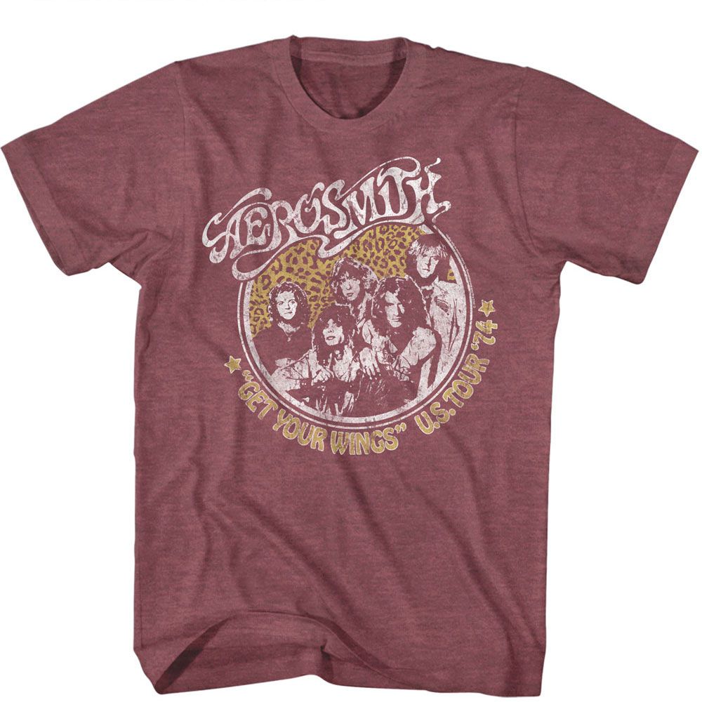 AEROSMITH Eye-Catching T-Shirt, Get Your Wings