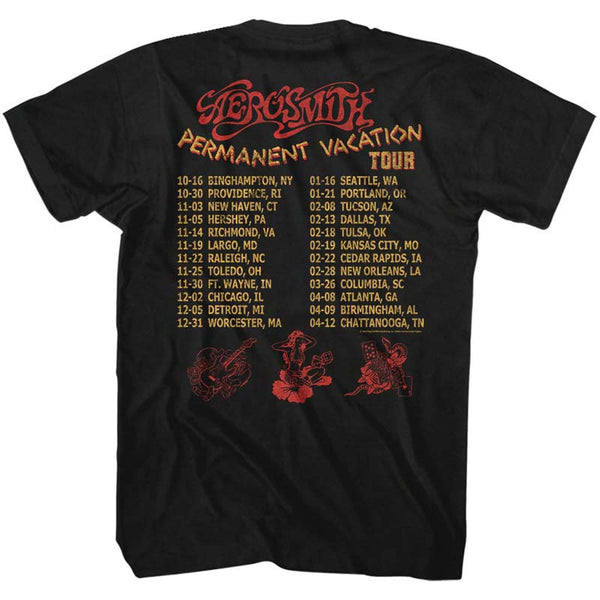 AEROSMITH Eye-Catching T-Shirt, Permanent Tour 87-88