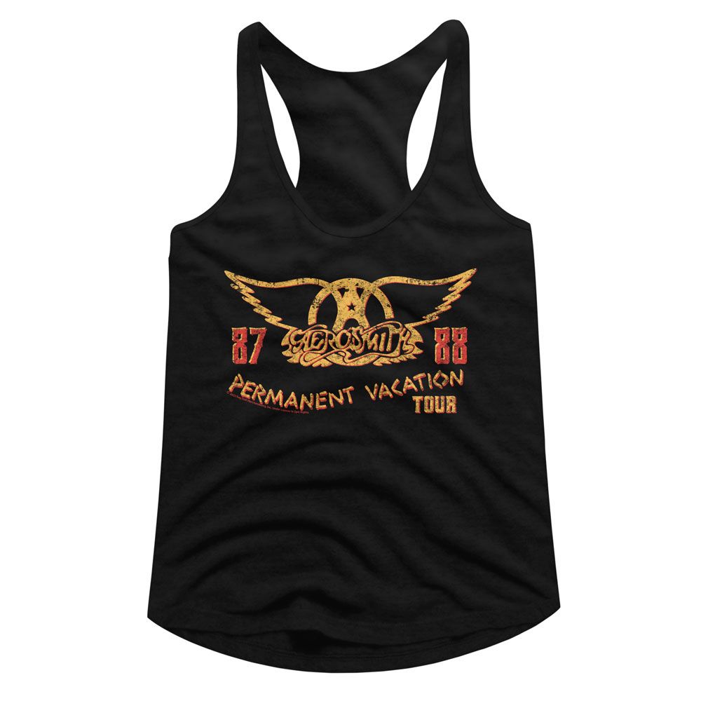 Women Exclusive AEROSMITH Racerback, Pv Tour 87 88