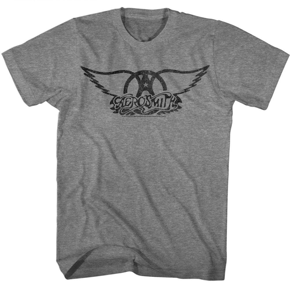 AEROSMITH Eye-Catching T-Shirt, Black Logo