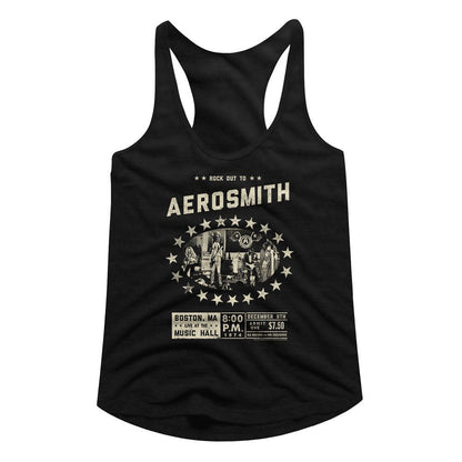 Women Exclusive AEROSMITH Racerback, Boston Music Hall