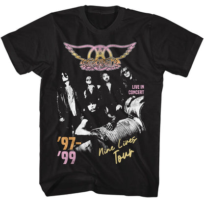 AEROSMITH Eye-Catching T-Shirt, Nine Lives Tour