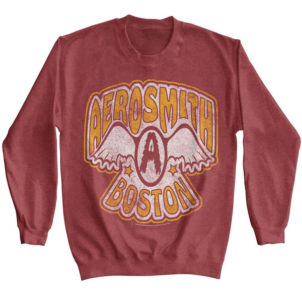 AEROSMITH Premium Sweatshirt, VTG Logo Boston