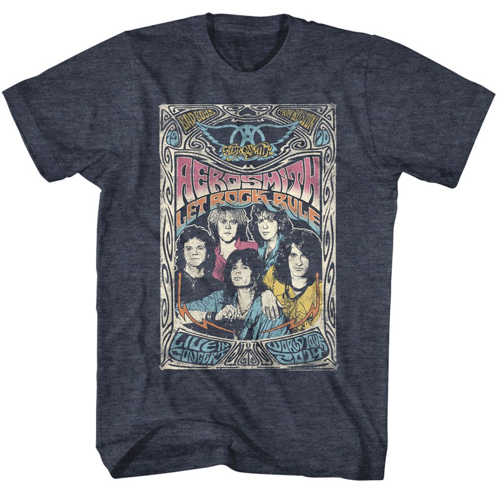 AEROSMITH Eye-Catching T-Shirt, Let Rock Rule