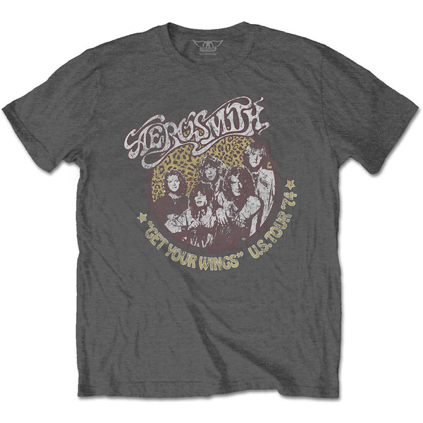 AEROSMITH Attractive T-Shirt, Cheetah Print