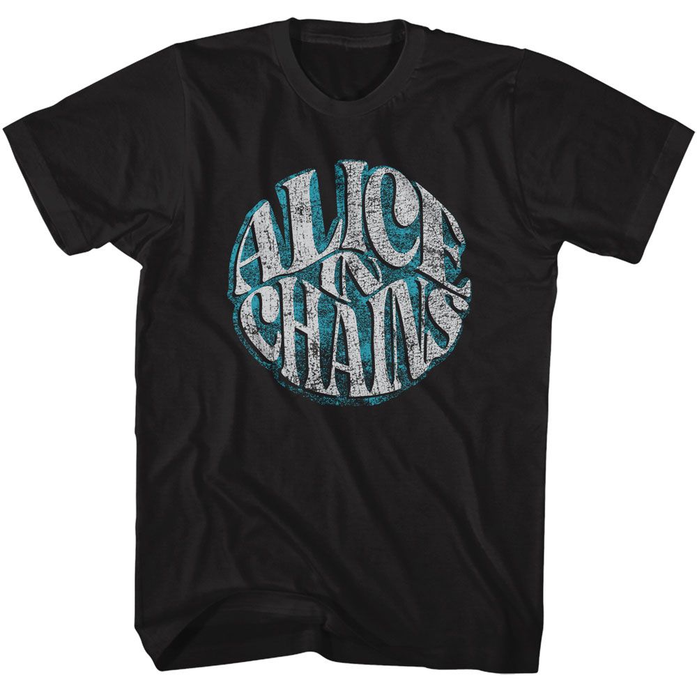 ALICE IN CHAINS Eye-Catching T-Shirt, Circle Text