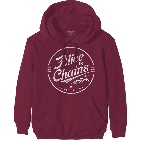 ALICE IN CHAINS Attractive Hoodie, Circle Emblem