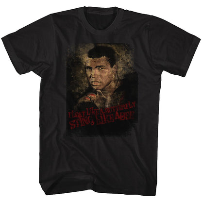 MUHAMMAD ALI Eye-Catching T-Shirt, Sting Like A Bee