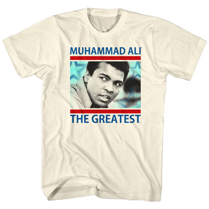 MUHAMMAD ALI Eye-Catching T-Shirt, The Greatest