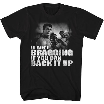 MUHAMMAD ALI Eye-Catching T-Shirt, Distressed Back It Up