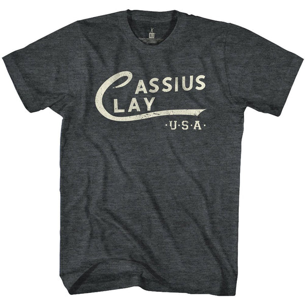 MUHAMMAD ALI Eye-Catching T-Shirt, Cassius Clay Logo