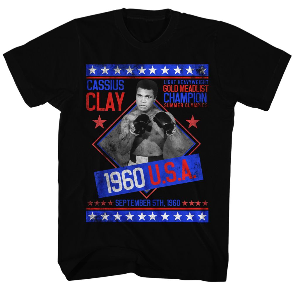 MUHAMMAD ALI Eye-Catching T-Shirt, Gold Medalist