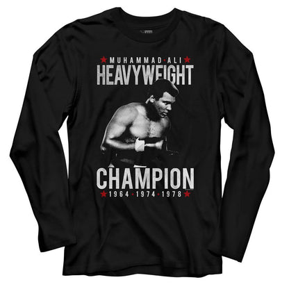 MUHAMMAD ALI Long Sleeve T-Shirt, Heavychamp