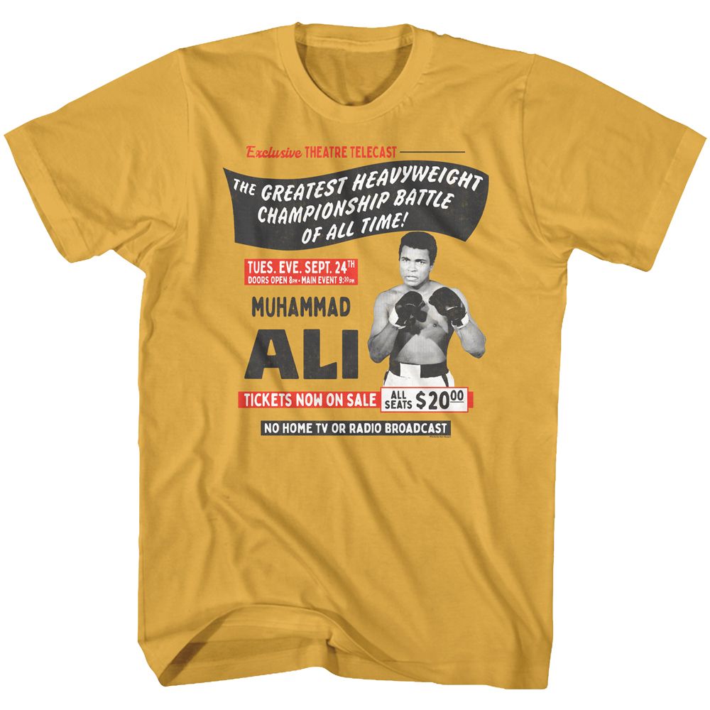 MUHAMMAD ALI Eye-Catching T-Shirt, Telecast