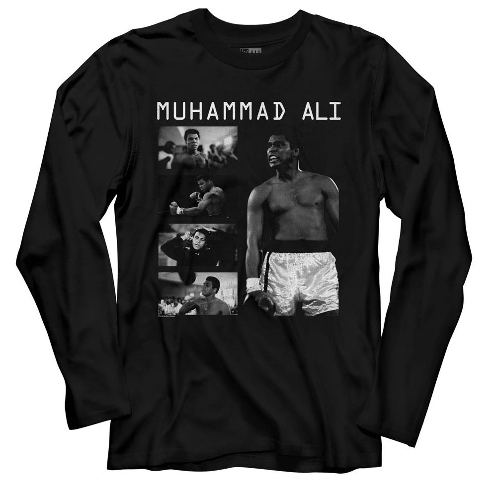 MUHAMMAD ALI Long Sleeve T-Shirt, Collage