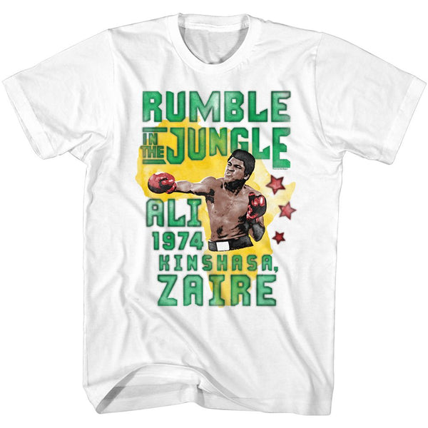 MUHAMMAD ALI Eye-Catching T-Shirt, Rumble in the Jungle