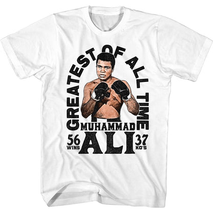 MUHAMMAD ALI Eye-Catching T-Shirt, 56 WINS 37 KO