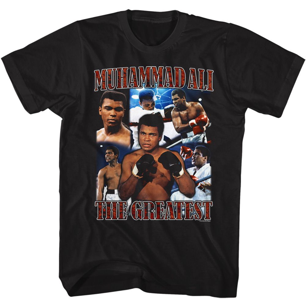 MUHAMMAD ALI Eye-Catching T-Shirt, Collage