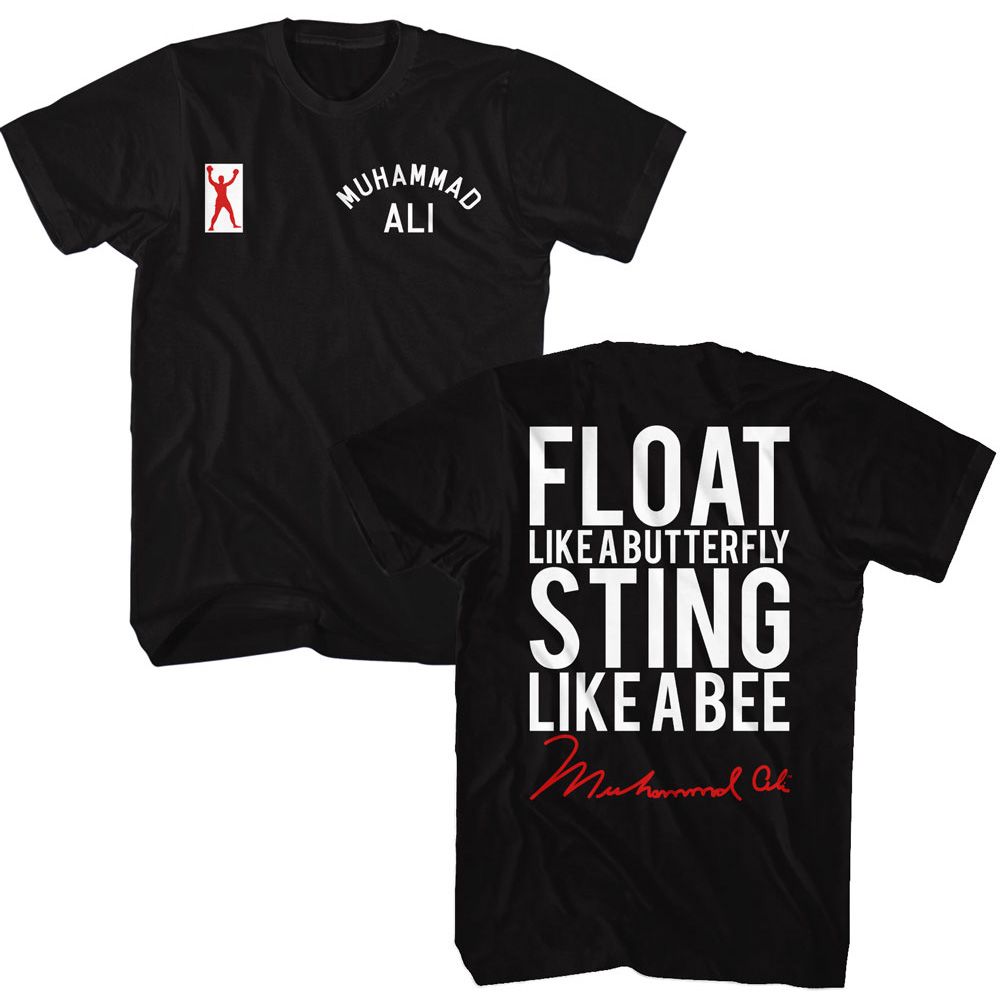 MUHAMMAD ALI Eye-Catching T-Shirt, Float Sting 2-Sided