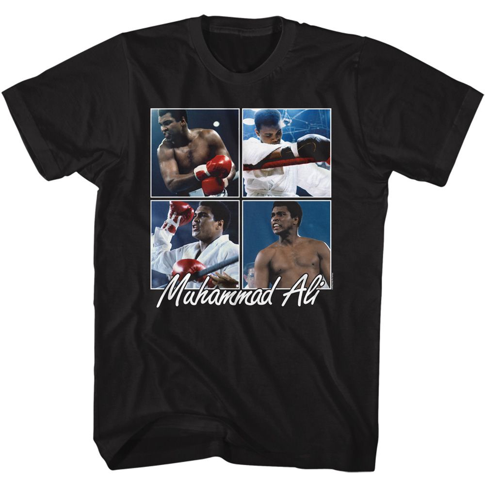 MUHAMMAD ALI Eye-Catching T-Shirt, Four Squares