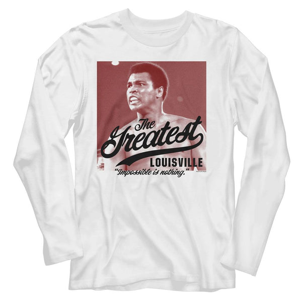 MUHAMMAD ALI Long Sleeve T-Shirt, Impossible Is Nothing