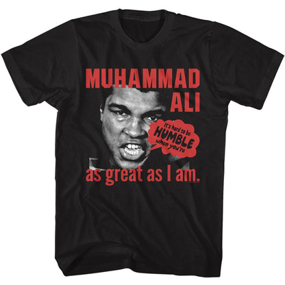 MUHAMMAD ALI Eye-Catching T-Shirt, Hard To Be Humble