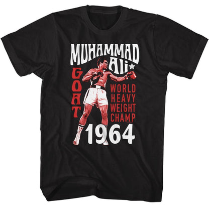 MUHAMMAD ALI Eye-Catching T-Shirt, World Heavy Weight Champ