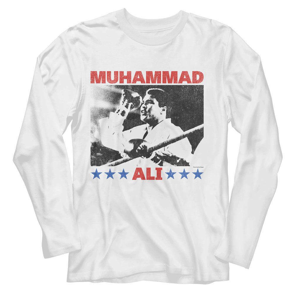 MUHAMMAD ALI Long Sleeve T-Shirt, Raising Fist