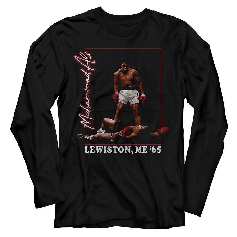 MUHAMMAD ALI Long Sleeve T-Shirt, Lewiston Me 65