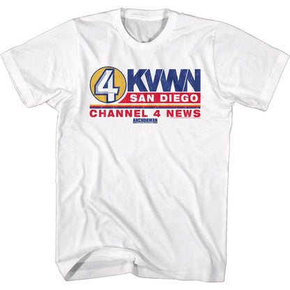 ANCHORMAN Famous T-Shirt, Ch 4 News Logo