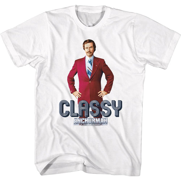ANCHORMAN Famous T-Shirt, Ron Classy Text