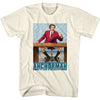 ANCHORMAN Famous T-Shirt, Ron At Desk W/ Logo
