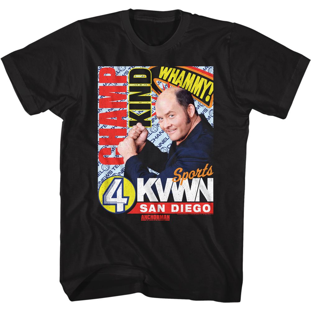 ANCHORMAN Famous T-Shirt, Champ Kind Dark