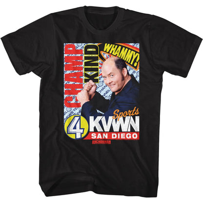 ANCHORMAN Famous T-Shirt, Champ Kind Dark