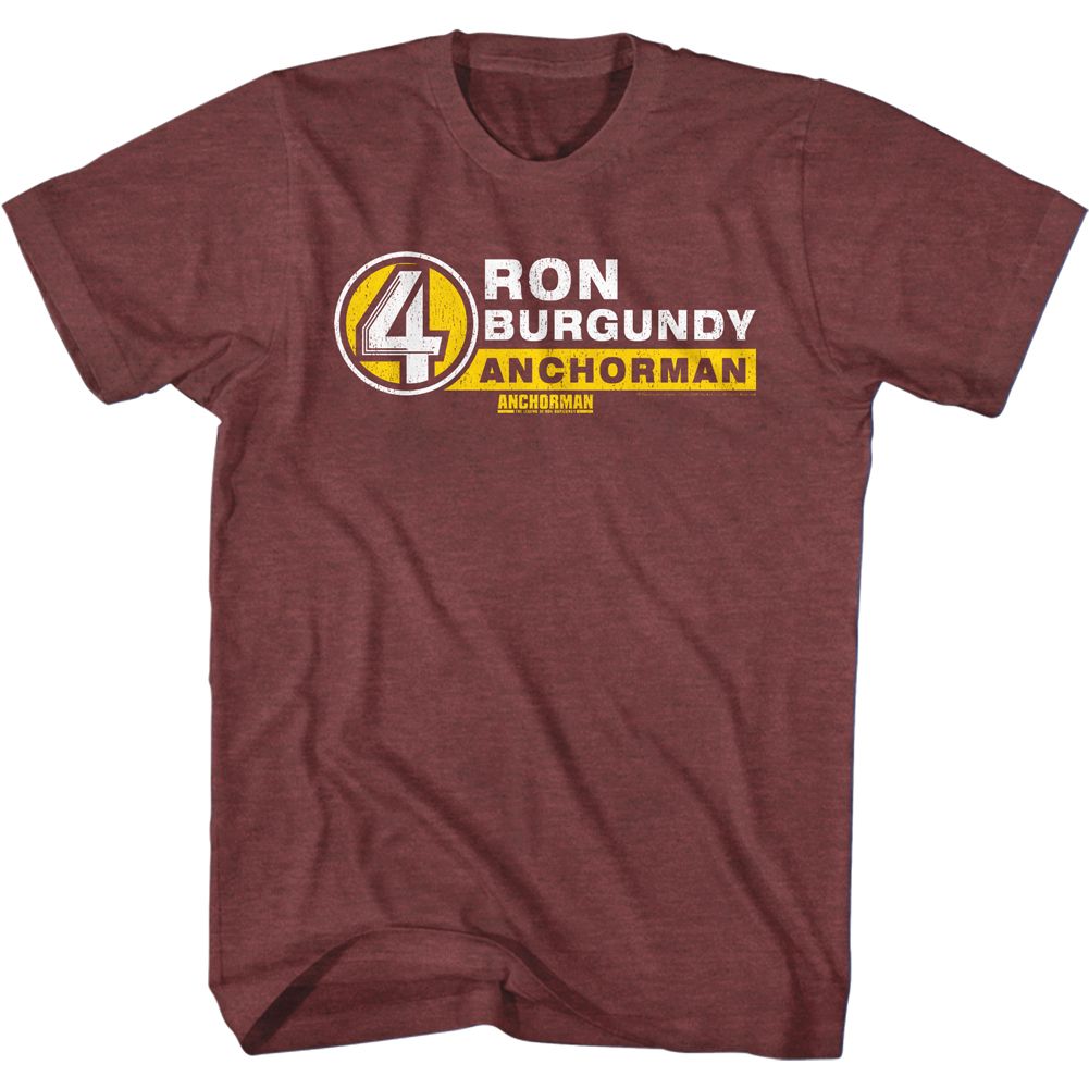 ANCHORMAN Famous T-Shirt, R. Burg. Name Tag