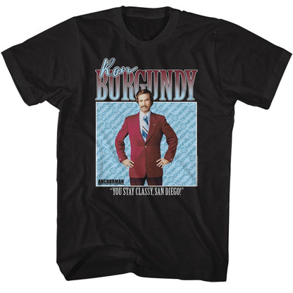 ANCHORMAN Famous T-Shirt, Ron Burgundy