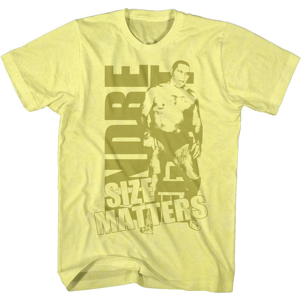 ANDRE THE GIANT Glorious T-Shirt, Size Gold